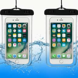 Kit 2 Capas Para Celular Universal A Prova D'Água Impermeável Até 6.5 Polegadas Ideal para Chuva e Shows