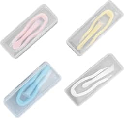 Conjunto de ferramentas de remoção e inserção de lentes de contato com estojo, pinças de ponta macia para lentes de contato macias/rígidas, kit de viagem para iniciantes e estudantes