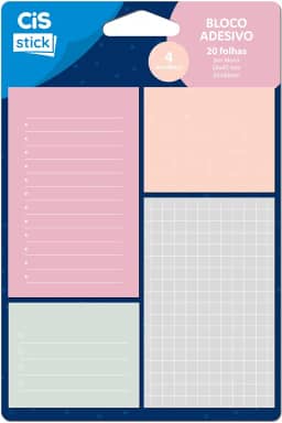 CIS Trend ST0202 Bloco Adesivo 4 modelos - 20 folhas por bloco