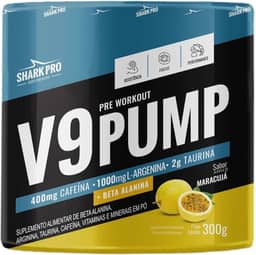 V9 Pump Pré Treino Suplemento Creatina Arginina Taurina D3 - Maracuja