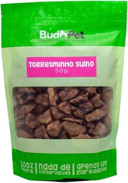 Petisco Natural Torresminho Suíno Para Cães e Gatos Budopet