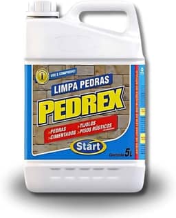 Limpa Pedras Calçadas Pedrex Piso Rustico Start Antiderrapante Concentrado 5 Litros