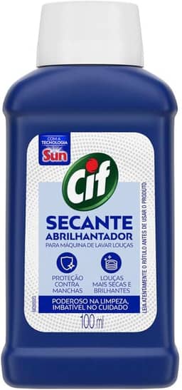Cif Secante Abrilhantador Para Máquina De Lavar Louças 100Ml