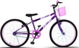 Bicicleta Infantil Forss Anny, Aro 24, Sem Marcha, Passeio, Com Cestinha