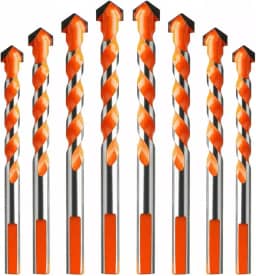 Conjunto de 8 Brocas Diamantadas Multifuncionais, 6mm 8mm 10mm 12mm