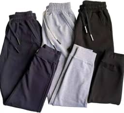 Calça Moletom Jogger Masculino, Moletom Premium Felpado, 2 Bolsos, Punho Canelado, Casual
