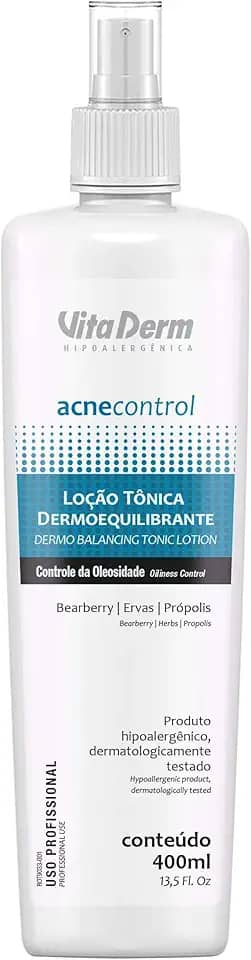 Vitaderm Loção Tônica Dermoequilibrante Acne Control 400Ml