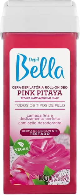 Depil Bella - Cera Depilatória Refil Roll On Pink Pitaya Deo 100g