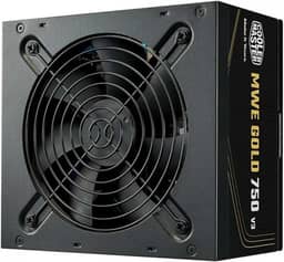 COOLER MASTER, FONTE COOLER MASTER ATX 3.1 750W MWE GOLD 750 V3 PFC ATIVO 80 PLUS GOLD COM CABO DE FORCA GARANTIA 5 ANOS