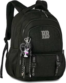 Mochila Feminina Juvenil Escolar Costa RB Original Chaveiro