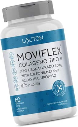 Moviflex Colageno Tipo 2 Nao Hidrolisado 40mg 60 Caps - Lauton Nutrition