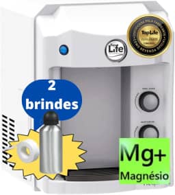 Filtro Purificador Água Gelada e Natural Super Alcalina Ionizada e com Ozônio adição sais minerais e Magnésio Mg+ (110, Branco)