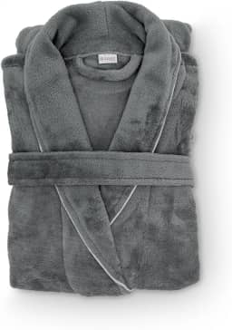 Roupão Banho Flannel Golden Adulto Unissex Toque Macio Microfibra Appel Home