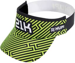 Viseira para Corrida Hupi 21k Grids Verde, Cor: Verde/preto