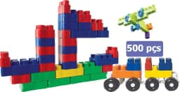 Kit Com 500 Peças De Bloco De Montar Bloc Slim Colors, Luc Toys, original