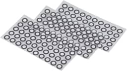 150 peças de marcador de digitalização 3D de 6,0 mm, marcadores de ponto de referência de rastreamento 3D para digitalização 3D, alvos de posicionamento com microesferas pretas de vidro reflexivo