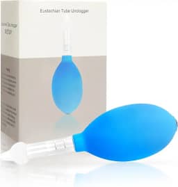 Desentupidor de tubo de Eustáquio, dispositivo de alívio de enxaqueca e congestionamento de congestionamento de zumbido, equilíbrio de pressão interna do ouvido (azul, tamanho único)