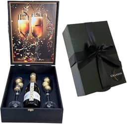 Kit Espumante Chandon 750ml Presente 2 Taças Ferrero Rocher