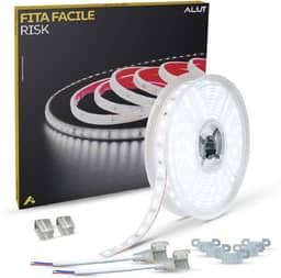 Fita Led Facile Risk 5 Metros 12w 10mm Branco Quente 2700k, Branco Neutro 4000k ou Branco Frio 6500k 120 leds a prova d'água Alut By Avant (Branco Frio 6500k, 220v)