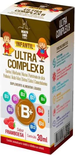 Ultra Complex B Infantil 30ml Franboesa - Health Labs