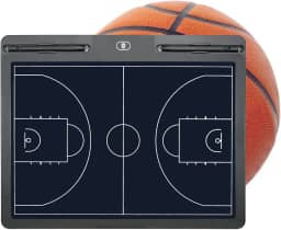 Pure Vie Quadro de treinamento de basquete eletrônico LCD treinadores de basquete prancheta tática para escrita tablet quadro-negro com caneta Stylus - presente de basquete artigos esportivos