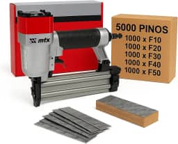 MTX Pinador e Pneumático Profissional com 5000 Grampos, F10 a F50mm