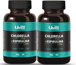2x Clorella e Spirulina Total 120 Caplets - Uvits