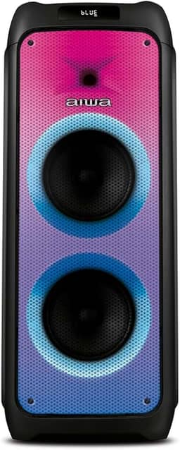 Caixa de Som PartyBox AIWA PB-06 Bluetooth 20H RGB USB TWS Preto