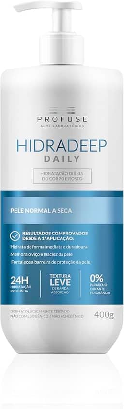 Profuse Hidratante para Corpo e Rosto Hidradeep Daily Pele Normal a Seca com 400g