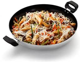 Panela Wok Nº30 Com Alças Alumínio Teflon Interno Ref.0.179