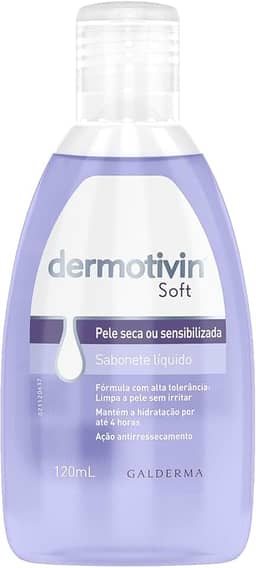 Dermotivin Sabonete Líquido Facial Pele Seca Ou Sensibilizada Soft 120ml