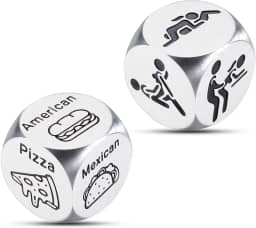 Aniversário de 1º ano, presente de casamento de 1º aniversário para ele, dados de comida, presentes de casal de aniversário de um ano, presentes de namoro de 1 ano para ela, presentes para aniversário