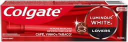 Colgate Creme Dental Clareador Luminous White Lovers Manchas de Café 70g