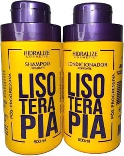 Kit Lisoterapia Liso Extremo – Shampoo e Condicionador Hidratante Pós-Progressiva 500mL