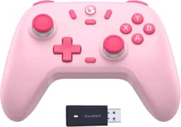 GameSir Nova Lite Controlador sem fio 2.4g para PC com Windows, iPhone, Android, Switch e Steam Deck, Controle Bluetooth Gamepad com gatilho de efeito Hall,vibração Rumble (Nova Lite(cor rosa))