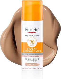 EUCERIN Protetor Solar Facial Antimanchas Com Cor FPS70 50ml, Pigment Control, Proteção UVA, UVB e Luz Visível, Thiamidol