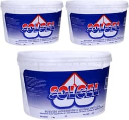 Kit 3 Potes Solgel Solven Original Parafina Gel P/Velas Cristalinas 1kg cada