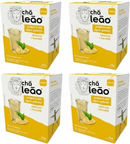 Combo Chá Leão Água Gelada Abacaxi e Hortelã - 4 Caixas 40 Sachês