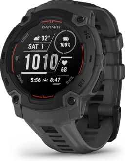 Garmin Relógio Instinct E Preto com Grafite 45mm com Monitor Cardíaco de Pulso e GPS