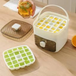 Máquina de Gelo Portátil para Bancada, Fabricação Rápida, com Gaveta de Armazenamento (Branco)