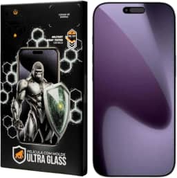 Gshield Película de Vidro Temperado Ionizado Anti-Reflexo Anti Impacto 100% de sensibilidade Tela Toda, Ultra Glass para (iPhone 17 Pro Max)