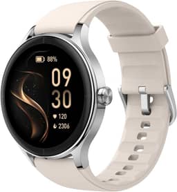 Bettdow SmartWatch, Relogio Smartwatch Feminino, 1.27" Ecrã tátil, à prova d'água IP68, 100+ Modos Esportivos, chamada Bluetooth, Compatível com Android iOS, voz por IA (Bege)