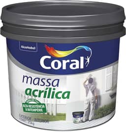 MASSA ACRÍLICA BRANCO 25KG - CORAL