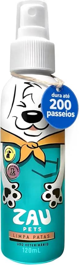 Limpa Patas para Cachorro e Gato - Limpador de Patinhas - Spray 120 ml - Zau Pets