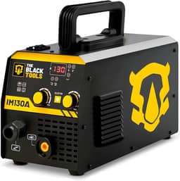 Máquina de Solda Inversora MIG sem Gás 130A 220V The Black Tools IM130A – Painel Digital, Tecnologia IGBT, Para Chapas Finas e Estruturas Metálicas