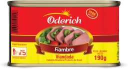 Fiambre Bovino Oderich 190G, Fiambre De Carne Bovina Cozida E Temperada, Vermelho, Selecionado E Saboroso, Textura Firme E Fatiável, Pronto Para Consumo E Rico Em Proteína, Tradição Em Qualidade Desde