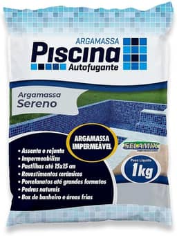 Argamassa Piscina Aut. Impermeável Cor Sereno 1Kg