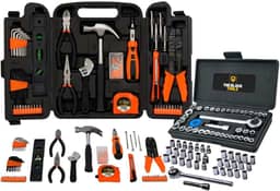 Kit Jogo De Ferramentas Completo C/Soquetes E Chaves The Black Tools