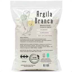 Argila Branca 500g Mascara Facial Skincare Clareadora Skin Care 100% Natural Hidratante
