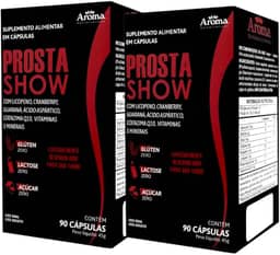 Kit 2 x Prostashow 180 Cápsulas Suplemento Para Próstata Inflamada Licopeno